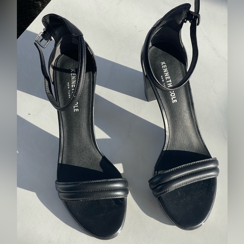Kenneth Cole Black Strappy Heels